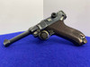 1920 DWM P.08 Luger 9mm Blue 4" -COLLECTIBLE GERMAN MADE HANDGUN- Iconic