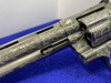 Colt Python .357 Mag SS  -MASTER ENGRAVED w/ MASTODON IVORY GRIPS-