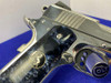 LEW HORTON Colt Delta Elite 10mm *BRIGHT STAINLESS W/ JEWELED PARTS*