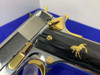 Colt Government .38 Super 5" *STUNNING MIRRORED STAINLESS - GOLD ACCENTS*