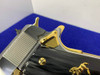 Colt Government .38 Super 5" *STUNNING MIRRORED STAINLESS - GOLD ACCENTS*