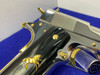Colt Government .38 Super 5" *STUNNING MIRRORED STAINLESS - GOLD ACCENTS*