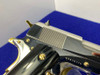 Colt Government .38 Super 5" *STUNNING MIRRORED STAINLESS - GOLD ACCENTS*