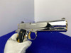 Colt Government .38 Super 5" *STUNNING MIRRORED STAINLESS - GOLD ACCENTS*