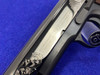 Colt Government 45ACP Blued 5" *BEAUTIFUL SCROLLWORK ENGRAVING* Gold Scroll