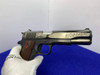 Colt Government 45ACP Blued 5" *BEAUTIFUL SCROLLWORK ENGRAVING* Gold Scroll