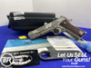 Kimber Stainless II .45 ACP SS 5" *FULL-COVERAGE FLOWER & SCROLL ARTWORK*