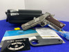 Kimber Stainless II .45 ACP SS 5" *FULL-COVERAGE FLOWER & SCROLL ARTWORK*