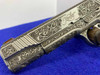 Kimber Stainless II .45 ACP SS 5" *FULL-COVERAGE FLOWER & SCROLL ARTWORK*