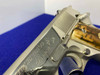 1973 Colt Government .45acp *NICKEL*5" -LARGE ROLL MARK- MK IV Series 70