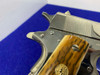 1973 Colt Government .45acp *NICKEL*5" -LARGE ROLL MARK- MK IV Series 70