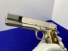 1973 Colt Government .45acp *NICKEL*5" -LARGE ROLL MARK- MK IV Series 70