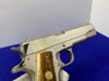 1973 Colt Government .45acp *NICKEL*5" -LARGE ROLL MARK- MK IV Series 70