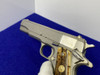 1973 Colt Government .45acp *NICKEL*5" -LARGE ROLL MARK- MK IV Series 70