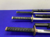(5) Katana Sword Lot with Scabbards *440 STAINLESS STEEL*