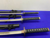 (5) Katana Sword Lot with Scabbards *440 STAINLESS STEEL*