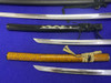 (5) Katana Sword Lot with Scabbards *440 STAINLESS STEEL*