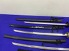 (5) Katana Sword Lot with Scabbards *440 STAINLESS STEEL*