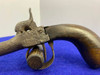 Belgian Double-Barrel Boxlock Percussion Pistol Patina 3" *ANTIQUE PISTOL*