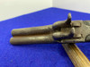 Belgian Double-Barrel Boxlock Percussion Pistol Patina 3" *ANTIQUE PISTOL*