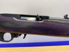 2013 Ruger 10/22 .22 LR Blue 18.50" *BLACK AND PURPLE LAMINATE WOOD STOCK*