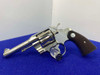 1965 Colt Official Police .38Spl 4" Nickel *BEAUTIFUL NICKEL DOUBLE-ACTION*