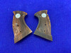 Smith & Wesson N-Frame Walnut Target Style Grips *CHECKERED WOOD PANELS*