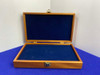 Smith & Wesson Hardwood Presentation Display Case *BLUE FELT INTERIOR*