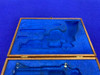 2 Hardwood Presentation Cases w/ Cleaning Tools *BLUE FITTED INTERIORS*