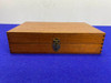 2 Hardwood Presentation Cases w/ Cleaning Tools *BLUE FITTED INTERIORS*