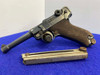 1915 DWM P.08 Luger 9mm Blue 4" -COLLECTIBLE GERMAN MADE HANDGUN- Iconic