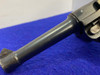 1915 DWM P.08 Luger 9mm Blue 4" -COLLECTIBLE GERMAN MADE HANDGUN- Iconic