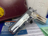 1990 Colt Gold Cup National Match .45ACP *STUNNING BRIGHT STAINLESS FINISH*