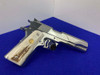 1990 Colt Gold Cup National Match .45ACP *STUNNING BRIGHT STAINLESS FINISH*