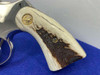 1979 Colt Python .357 Magnum Nickel 4" *BEAUTIFUL NICKEL w/ GENUINE STAGS*