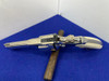 1979 Colt Python .357 Magnum Nickel 4" *BEAUTIFUL NICKEL w/ GENUINE STAGS*