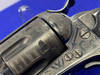 1904 Colt SAA Bisley .38Spl 5.5" *CATTLE BRAND HAND ENGRAVED ANTIQUE*