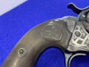 1904 Colt SAA Bisley .38Spl 5.5" *CATTLE BRAND HAND ENGRAVED ANTIQUE*