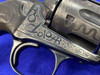 1904 Colt SAA Bisley .38Spl 5.5" *CATTLE BRAND HAND ENGRAVED ANTIQUE*