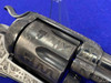 1904 Colt SAA Bisley .38Spl 5.5" *CATTLE BRAND HAND ENGRAVED ANTIQUE*