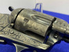 1904 Colt SAA Bisley .38Spl 5.5" *CATTLE BRAND HAND ENGRAVED ANTIQUE*