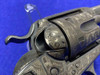 1904 Colt SAA Bisley .38Spl 5.5" *CATTLE BRAND HAND ENGRAVED ANTIQUE*
