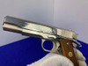 MINT 1977 Colt Government Series 70 .45ACP *COLLECTABLE LARGE ROLLMARK*