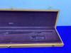 Winchester Wood Long Gun Display Case *FITTED BURGUNDY VELVET INTERIOR*