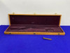 Winchester Wood Long Gun Display Case *FITTED BURGUNDY VELVET INTERIOR*