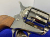 1978 Colt Single Action Army 45Colt Nickel 7.5" *MINT NICKEL THIRD GEN SAA*