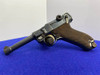 1916 DWM P.08 Luger 9mm Blue 4" -COLLECTIBLE GERMAN MADE HANDGUN- Iconic