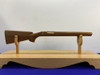 Gloss Brown Wood Rifle Stock w/ Black Recoil Pad *W/ WHITE LINE RECOIL PAD*