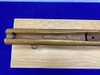 Gloss Brown Wood Rifle Stock w/ Black Recoil Pad *W/ WHITE LINE RECOIL PAD*