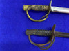 (2) Vintage Cavalry Sabers w/ One Steel Scabbard *MILITARY STYLE SWORD LOT*